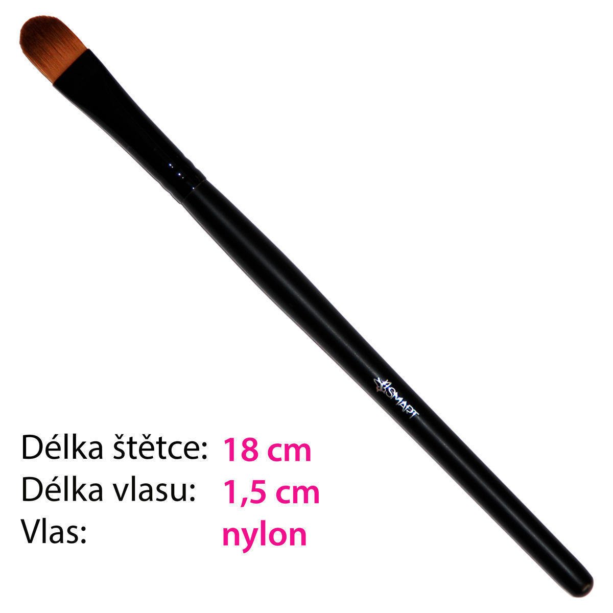 PLN Plochý štetec na očné tiene, korektor, podkladovú bázu, make-up - Smart | Smart Lashes