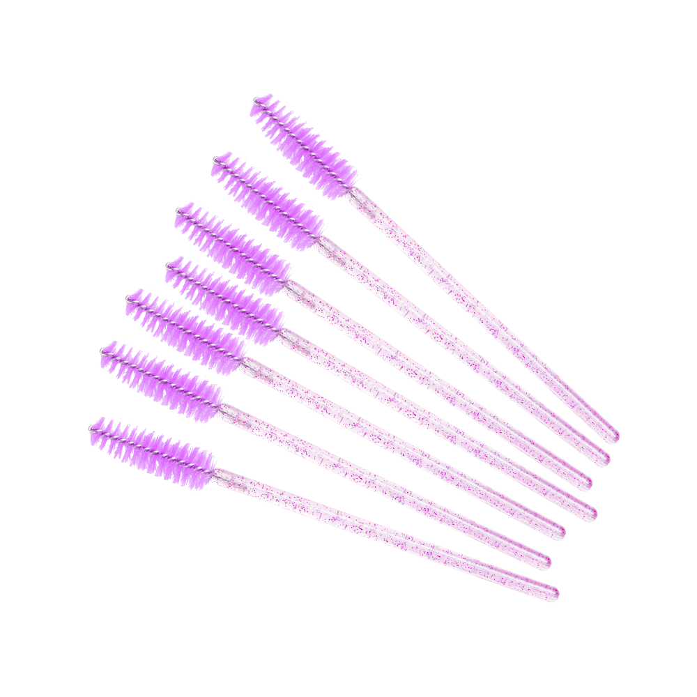 Szczoteczka do rzęs - fioletowy brokat  | Smart Lashes