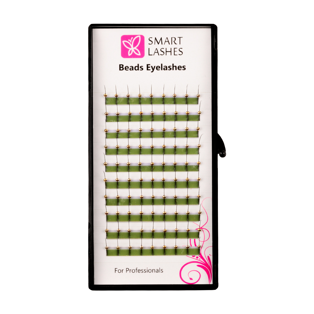 Rzęsy z kroplami złote - C - 0,20 mm x 13 mm  | Smart Lashes