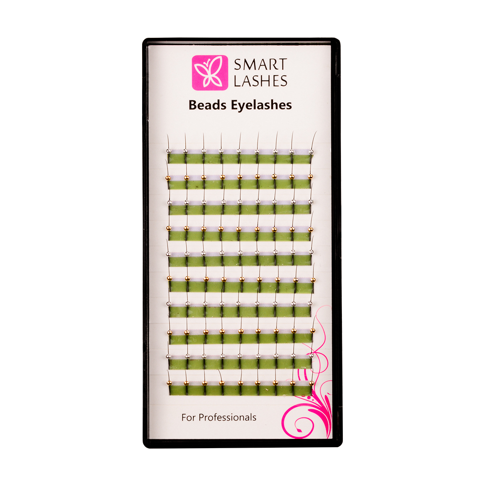 Rzęsy z kroplami srebne i złote - C - 0,20 mm x 13 mm | Smart Lashes