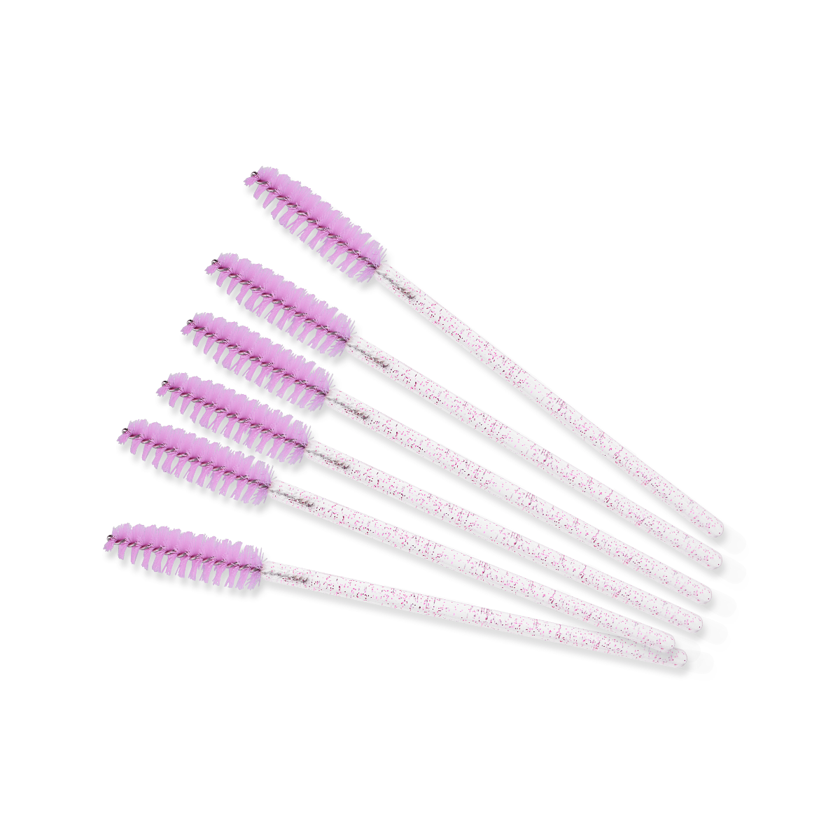 Szczoteczka do rzęs - różowy brokat  | Smart Lashes