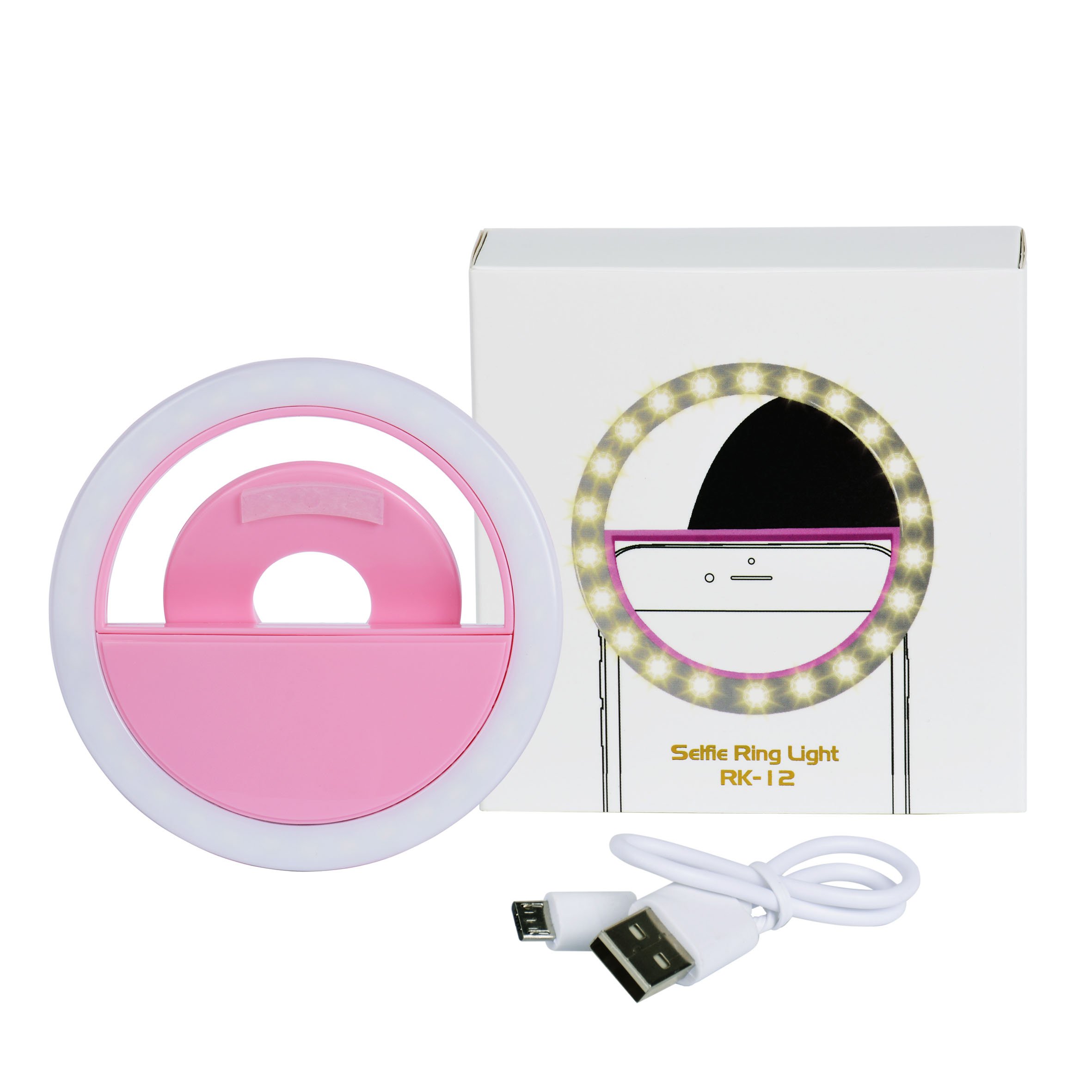 LED selfie světlo - růžové | Smart Lashes