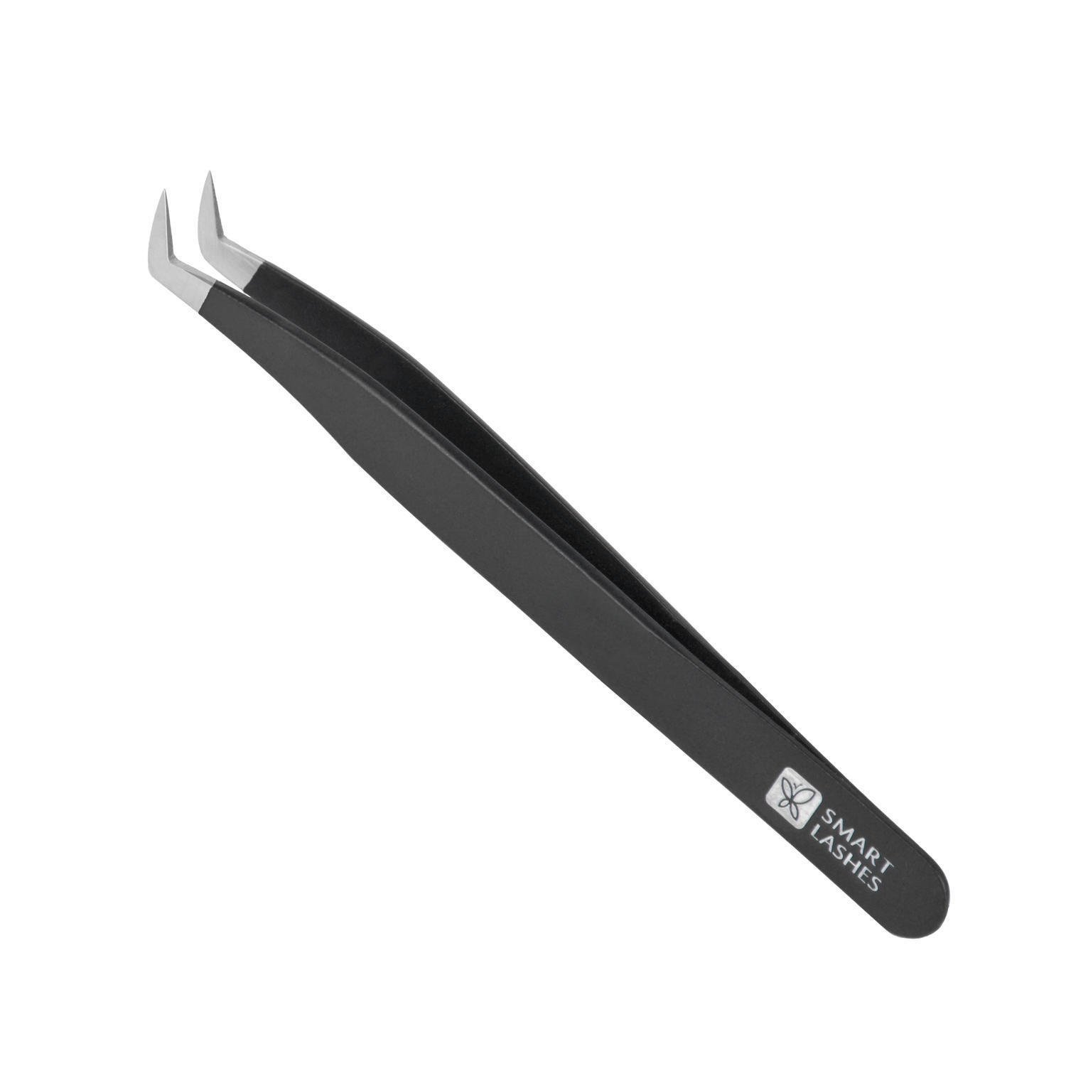 Pęseta typ H - 11 cm - black  | Smart Lashes
