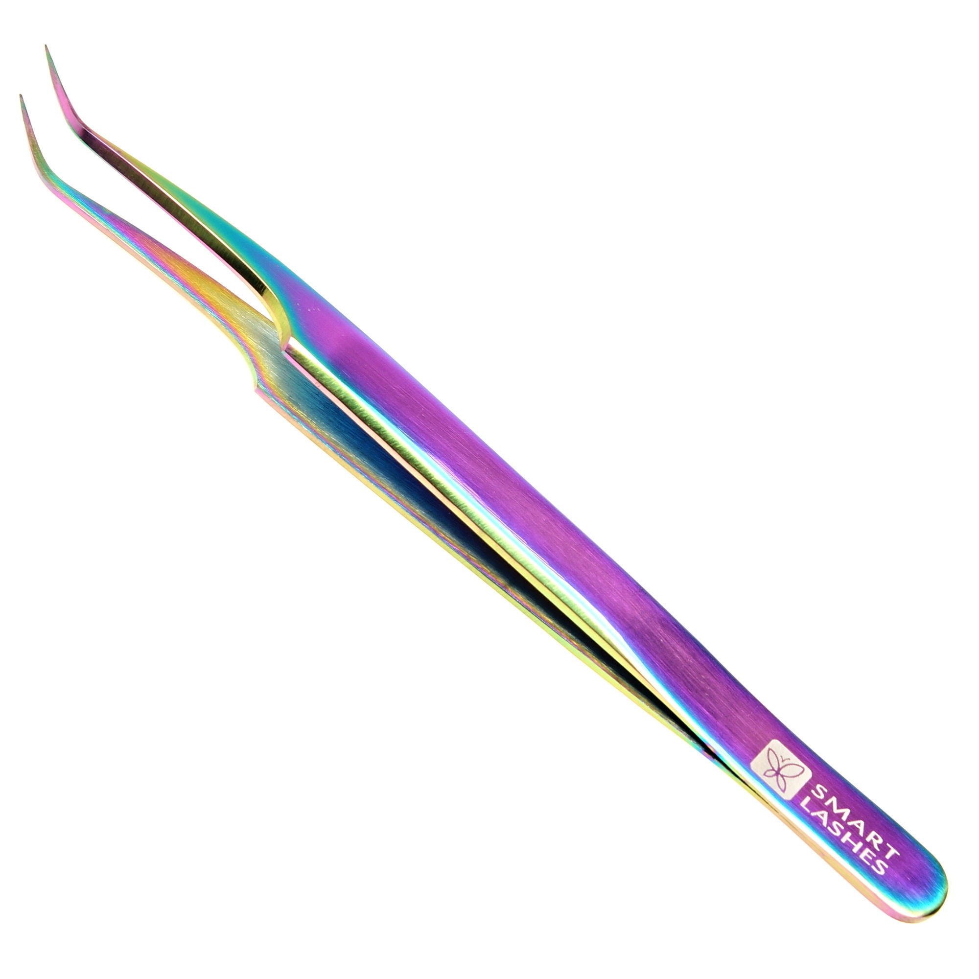 Pęseta typ C - 12 cm - tęcza | Smart Lashes