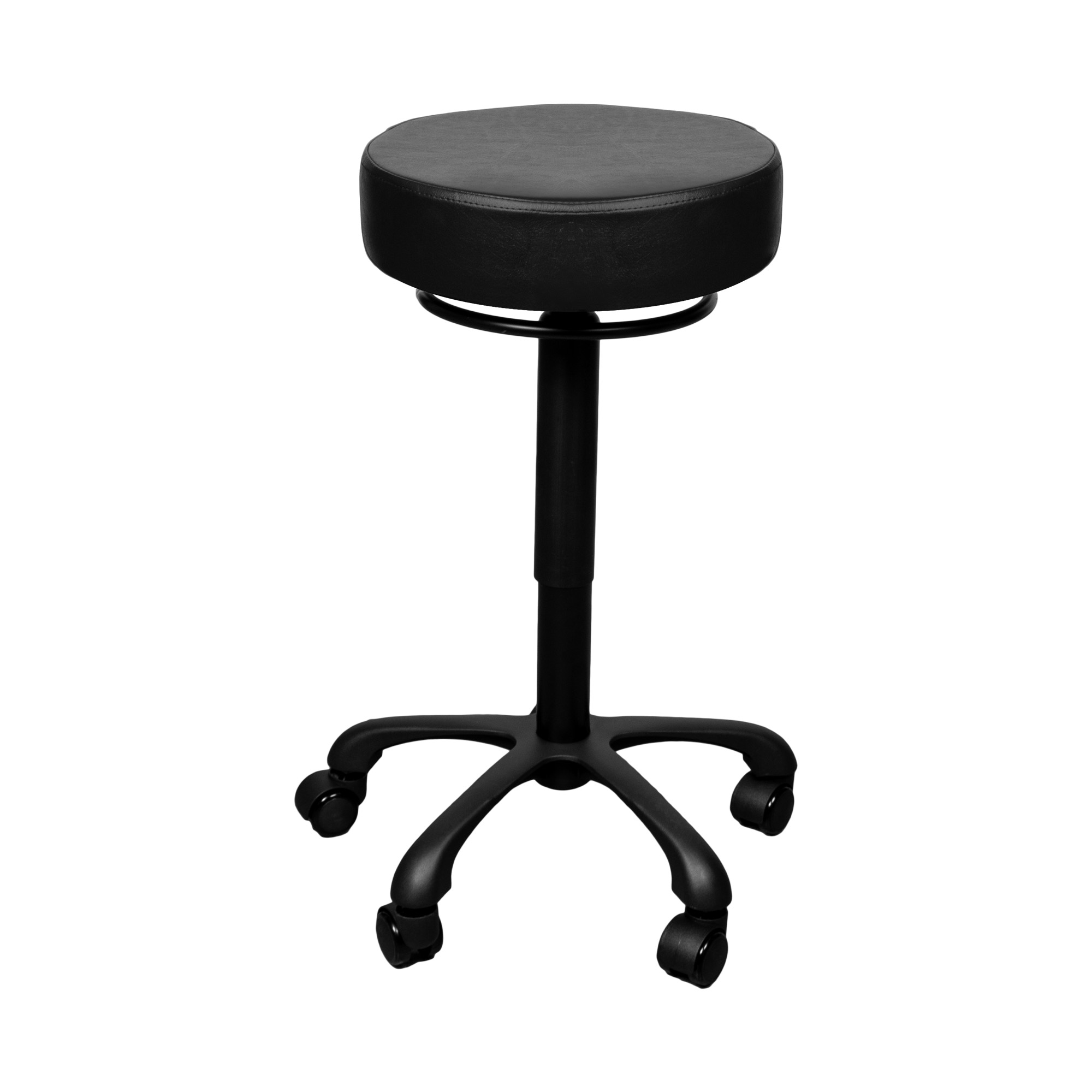 Taboret kosmetyczny - Leo - czarny